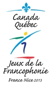 Logo Canada-Qubec, Jeux de la Francophonie, France, Nice 2013